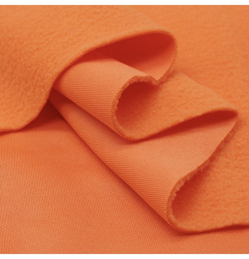 Custom pile length french terry fabric double brushed poly fabric fleece for Popular winter garment Custom pile length french terry fabric double brushed poly fabric fleece for Popular winter garment