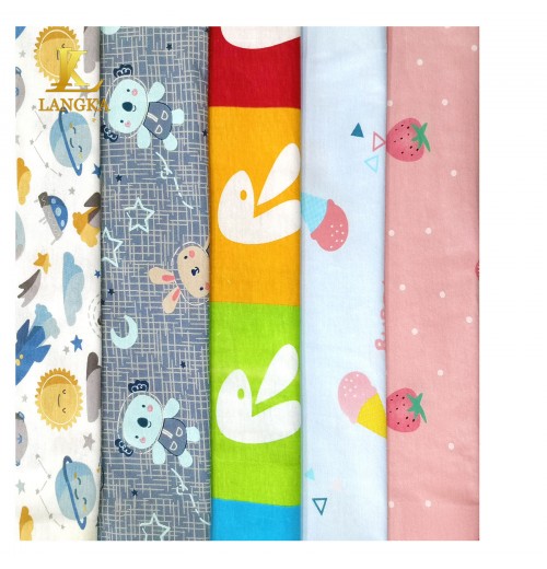Langka 100 cotton combed single jersey knitted fabric digital print fabric for t shirt clothes Langka 100 cotton combed single jersey knitted fabric digital print fabric for t shirt clothes